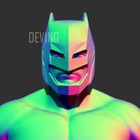 Armored Batman Helmet BvS DOJ - Thumbnail 5