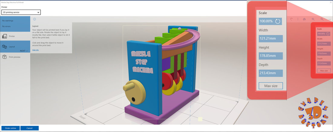 Marble Step Machine (Automata Toy) 3D Print 149230