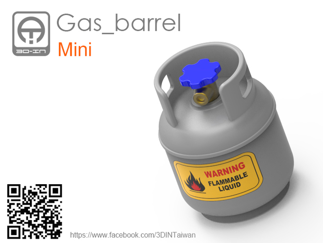 Gas barrel 3D Print 149234