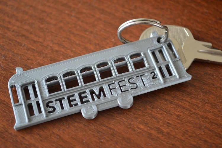 SteemFest2 Keychain - Unofficial 3D Print 149289