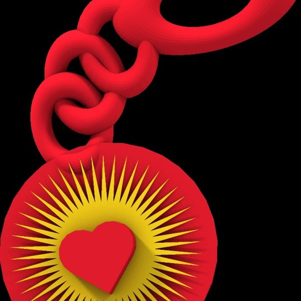 bright heart keychain