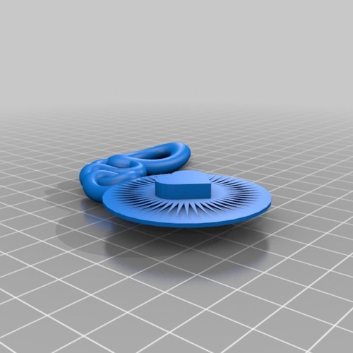 bright heart keychain 3D Print 14930