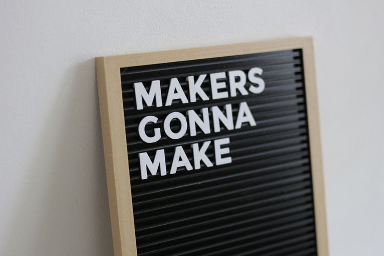Letter Board - Fully 3D Printed 3D Print 149363