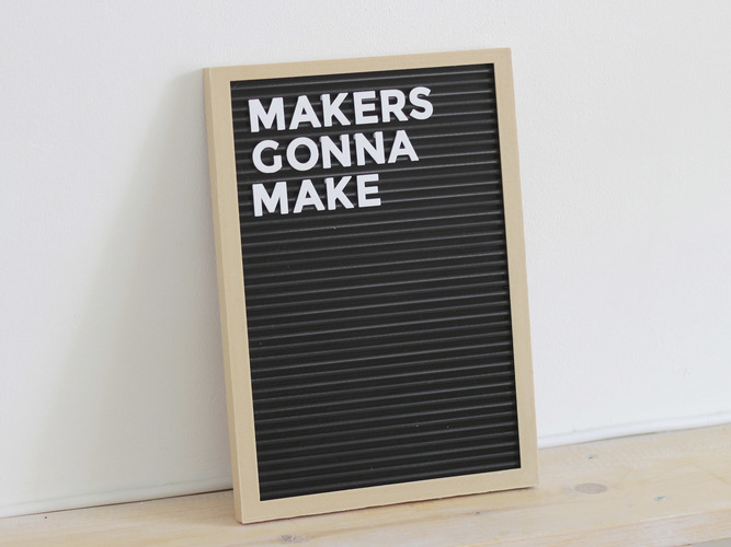 Letter Board - Fully 3D Printed 3D Print 149365