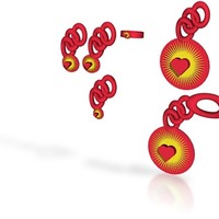 BRIGHT HEART PENDANT AND KEYCHAIN AND JEWELRY SET - Thumbnail 3