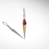 ice cream cone key chain - Thumbnail 1