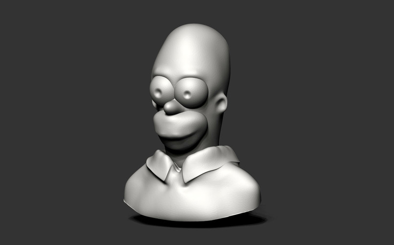 Homer Bust 3D Print 149530