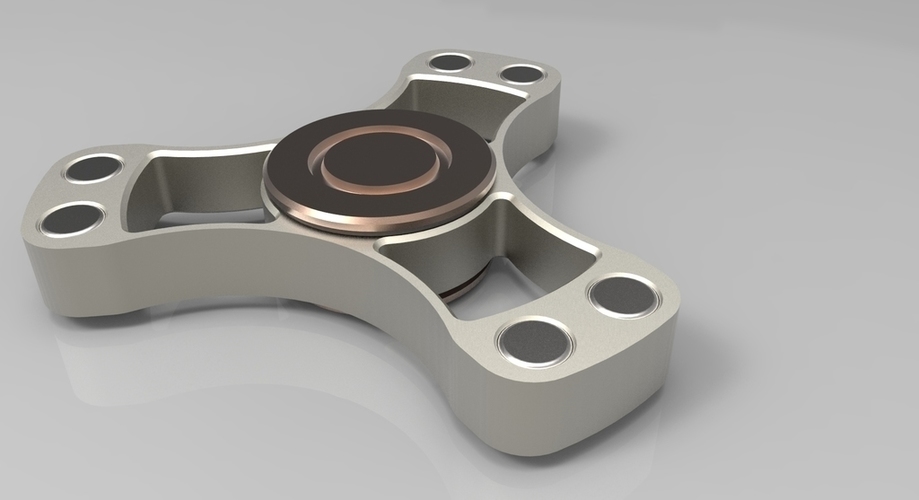 Covert Fidget Spinner Toy - Hand Spin Focus 3D Print 149615