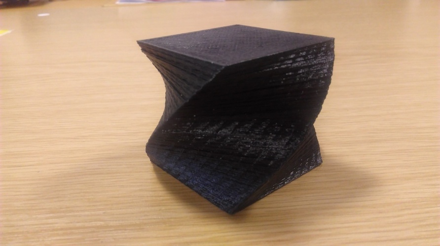 90 Degree Spiral Cube  3D Print 149648