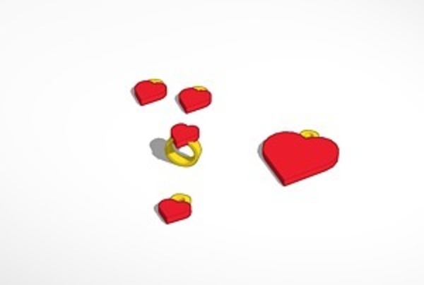heart jewelry set