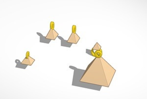 pyramids jewelry set