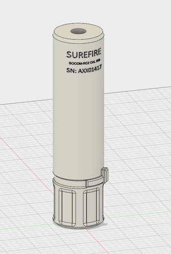 Airsoft Surefire 556 Supressor 3D Print 149761
