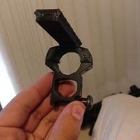 Small Top Scope Mount with Rail 3D Printing 149764
