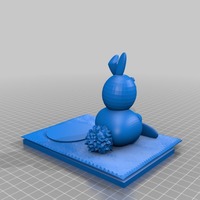 rabbit with carrot and hole - Thumbnail 2