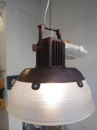 Industrial Lamp - 3D printed 3D Print 149791