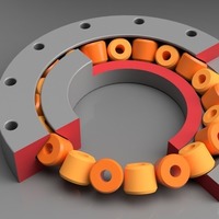 Slew Bearing, parametric Design with Fusion 360 - Thumbnail 4