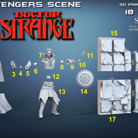 Avenger Scene – Doctor Strange 3D Model for 3D Printing - Thumbnail 5