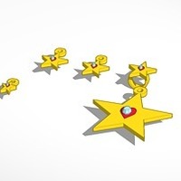 heart of the star jewelry set with charm - Thumbnail 1