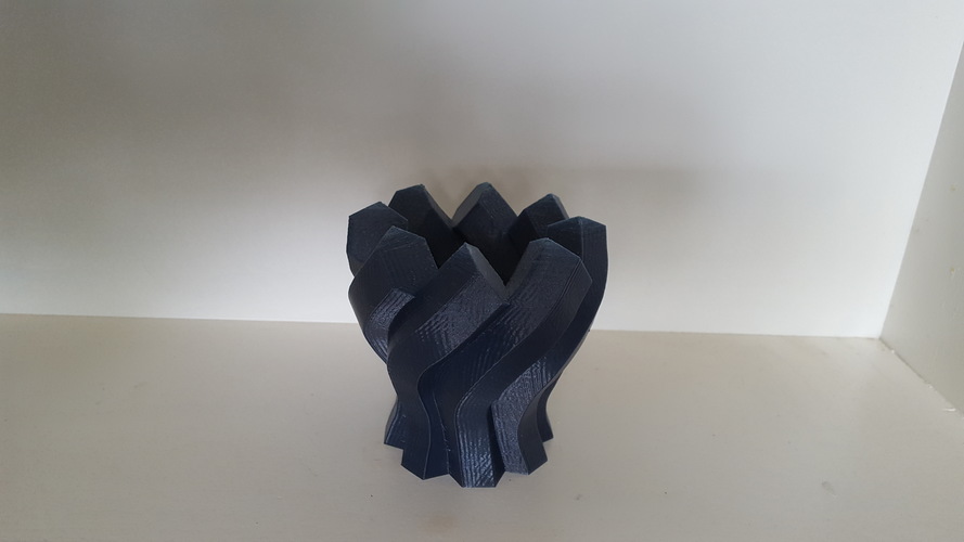 Hexagon Twisted colum vase 3D Print 149961