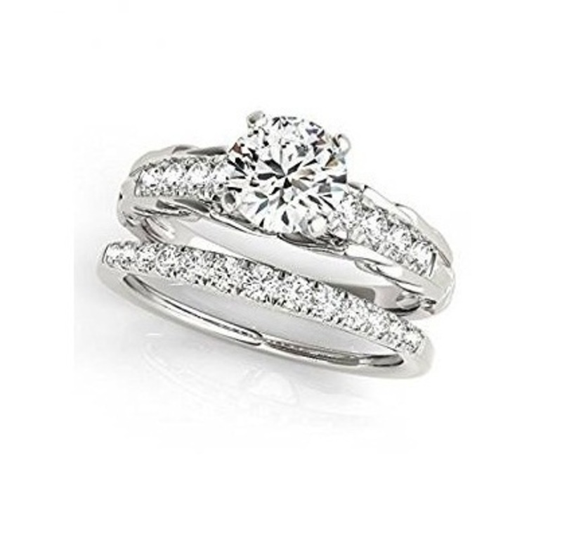 3D Jewelry CAD Model Of Wedding Bridal Ring Set