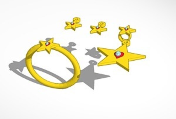 heart of the star jewelry set