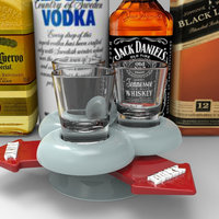 The 3 Shot Glass Drinking Game Multi Player Spinner - Thumbnail 1