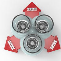 The 3 Shot Glass Drinking Game Multi Player Spinner - Thumbnail 3