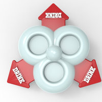 The 3 Shot Glass Drinking Game Multi Player Spinner - Thumbnail 4