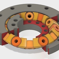 Slew Bearing Conic, with Spacers, parametric Design with Fusion  - Thumbnail 4