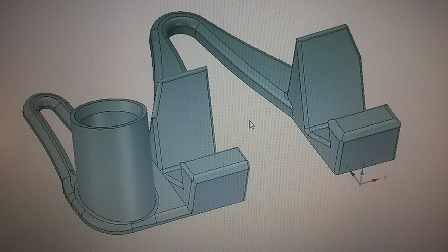 Phone stand with pen holder left side. 3D Print 150164