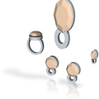 lara apricot delight jewelry set - Thumbnail 1