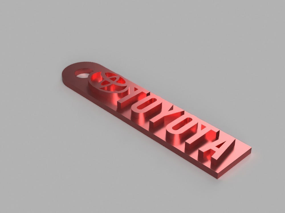 3d Printed Toyota Keychains A Keychain For Every Model By Tk3d Printing Pinshape