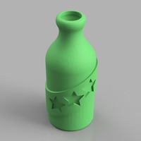 Small Booze Fighter Bottle and Badge 3D Printing 150263