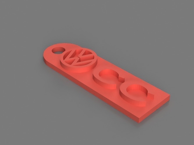 Volkswagen CC Keychain 3D Print 150276
