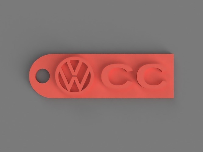 Volkswagen CC Keychain 3D Print 150277