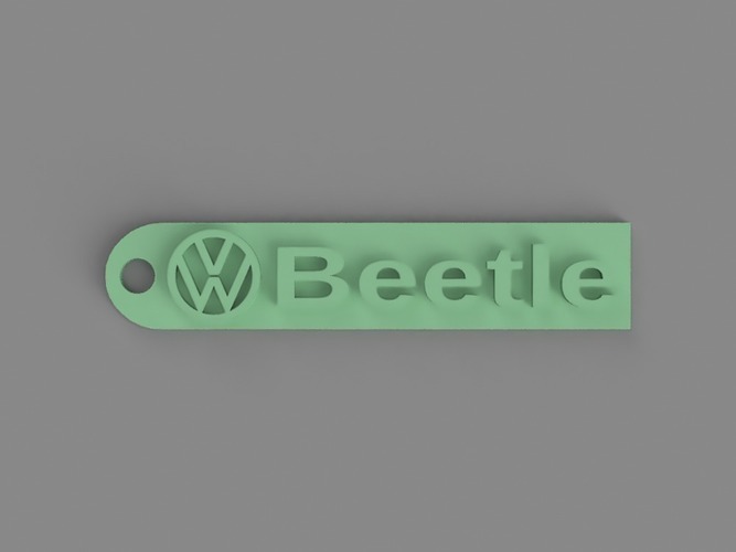 Volkswagen Beetle Keychain 3D Print 150279