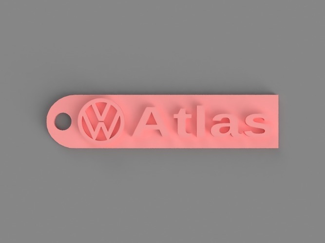Volkswagen Atlas Keychain 3D Print 150281