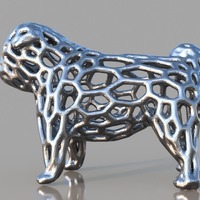 Small Voronoi Pug 3D Printing 150283
