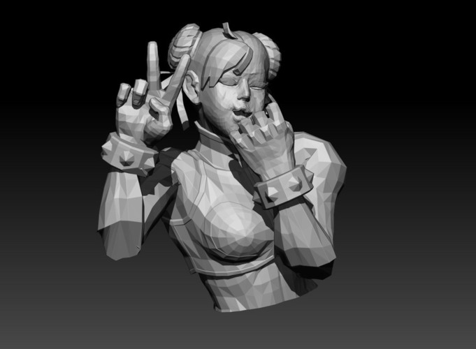 Chun Li (Street Fighter) 3D Print 150287