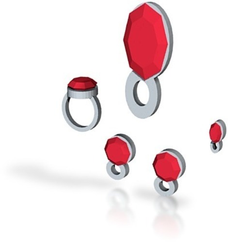 lara ruby jewelry set