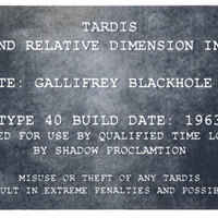 Small Doctor Who Tardis maker  plate  3D Printing 150321