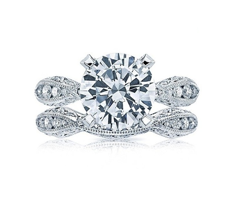 3D CAD Model For Bridal Ring Set In STL Format