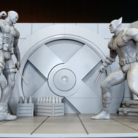 X-MEN Diorama - Wolverine / 3D model for 3D Printing  - Thumbnail 1