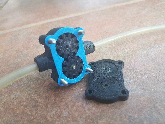 lære transmission Skole lærer 3D Printed External gear pump [Assembly required] by adolf_valášek |  Pinshape