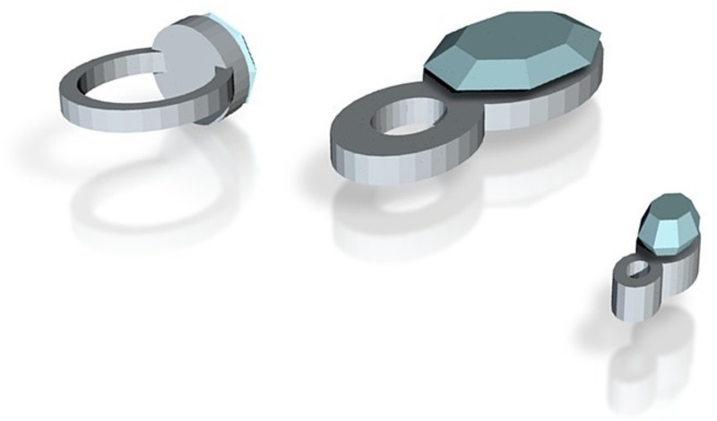 lara bracelet charm, pendant and finger ring