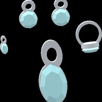 get the whole lara set of printable jewelry best in colour x3d a - Thumbnail 1