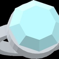 lara faux gem ring - Thumbnail 1