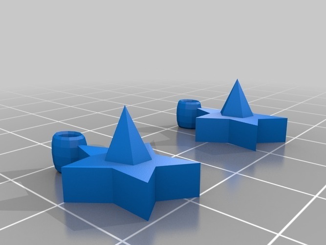 Star earrings default colour yellow