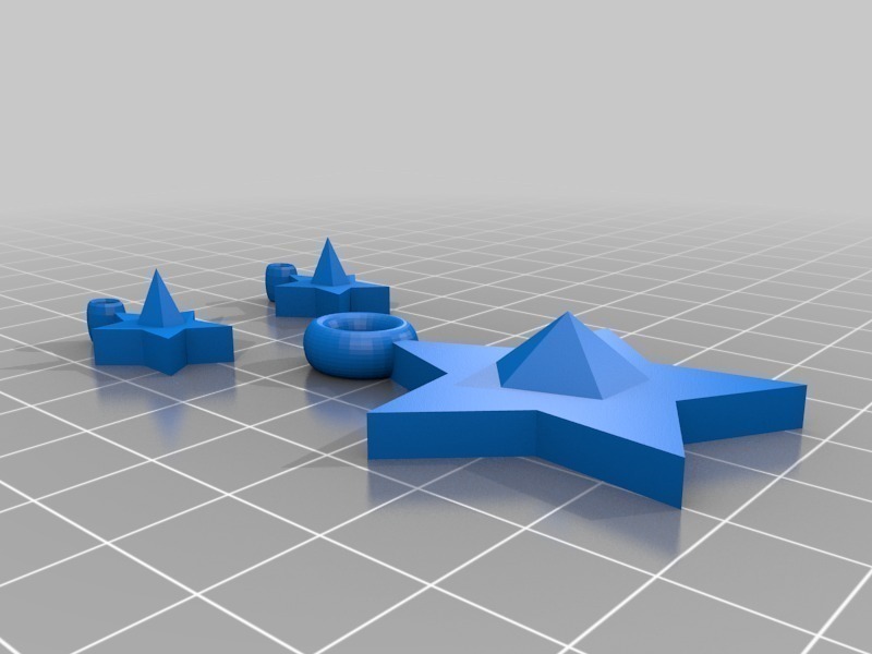 star pendant and earrings