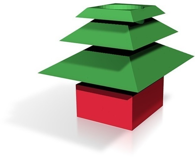 xmas tea light candle holder